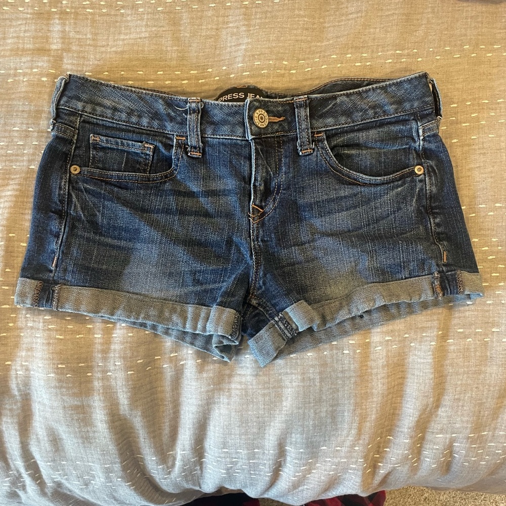 Express Cuffed Denim Shorts Size 2
